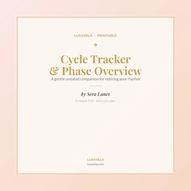 Cycle Tracker & Phase Overview cover by Sera Lanes